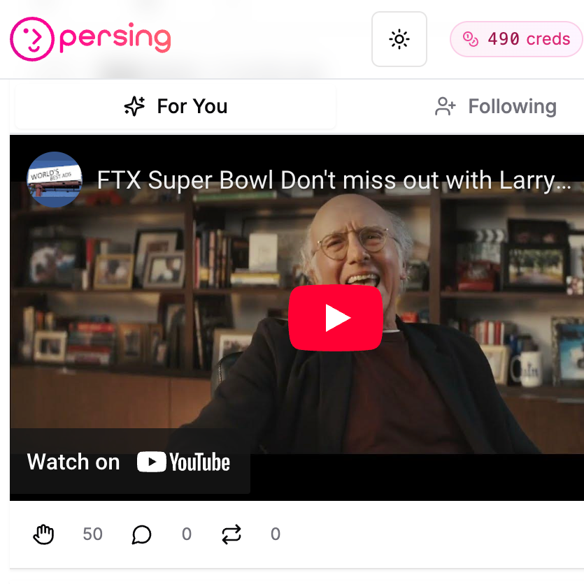 Persing Social Ads