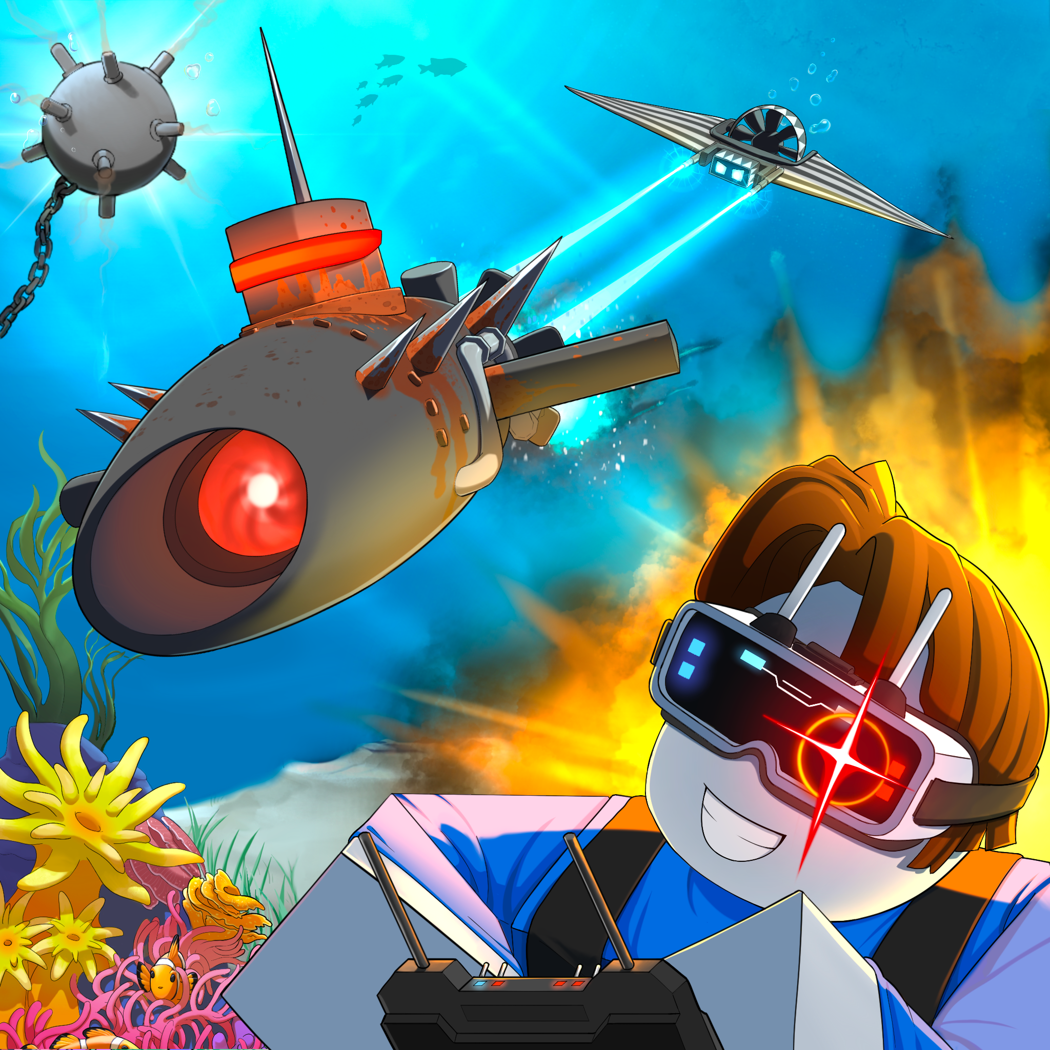 Marine Drone Battle
