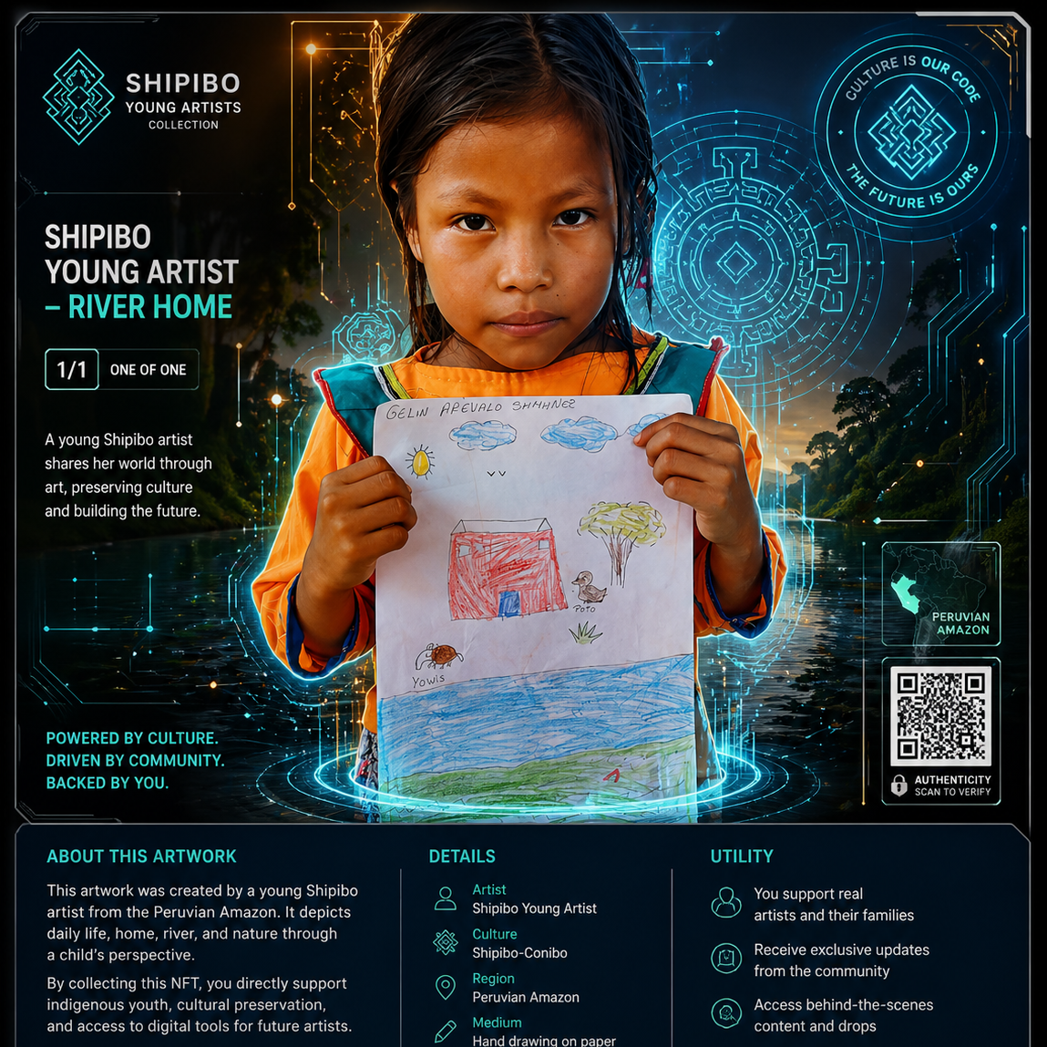 Preserve Amazonian Wisdom Through Shipibo Digital Art