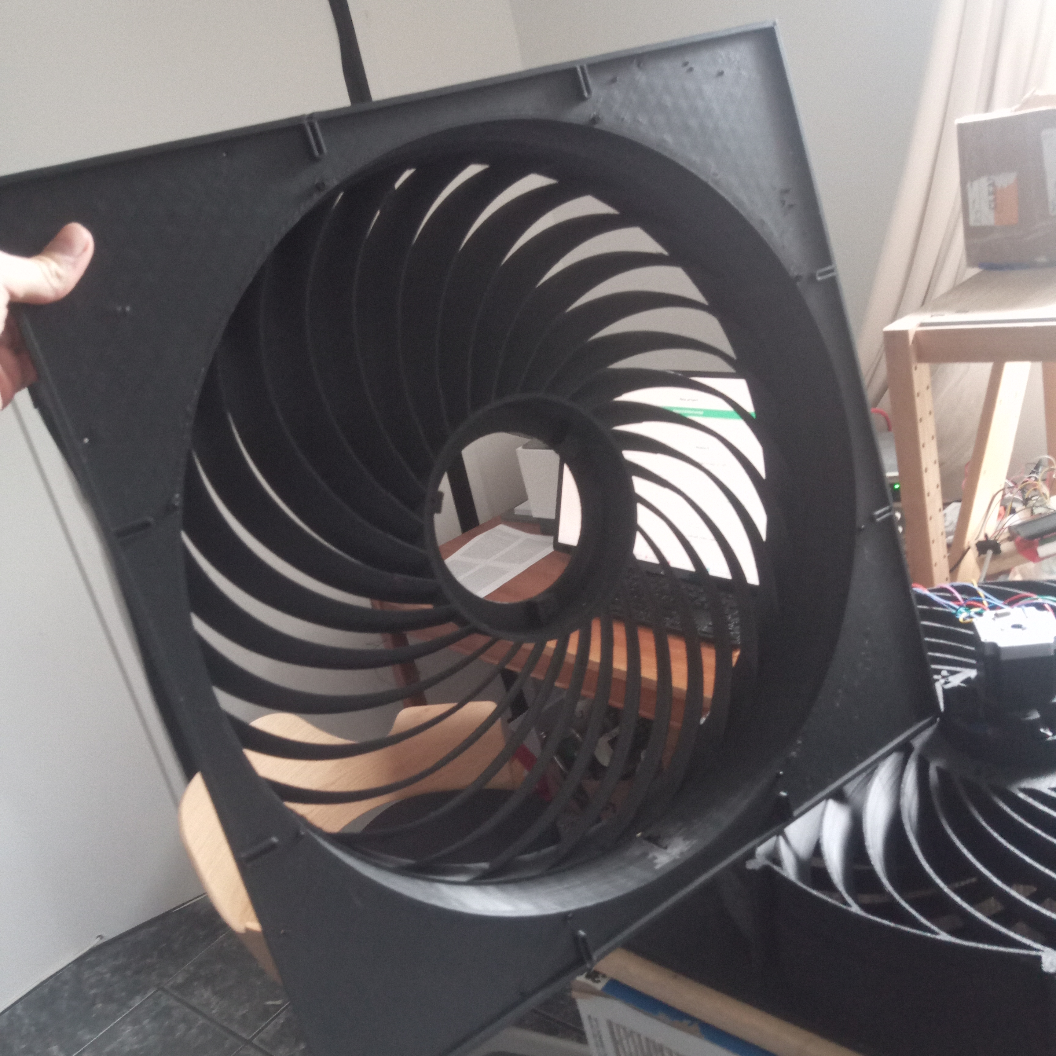 Large format resin casting with 3D (FDM) printed molds