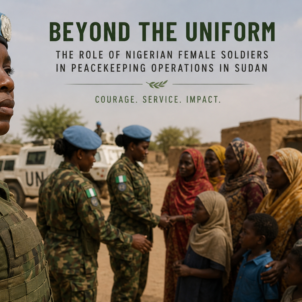 the role of Nigeria female soldiers in peacekeeping operations in Sudan