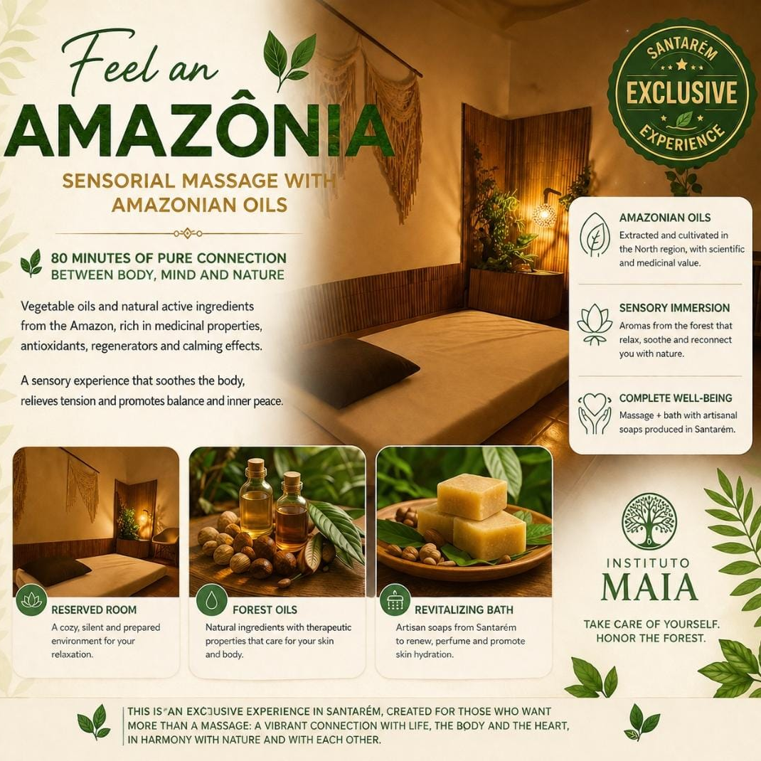 Massagem Amazônia Viva – Bem-estar que preserva e valoriza a floresta