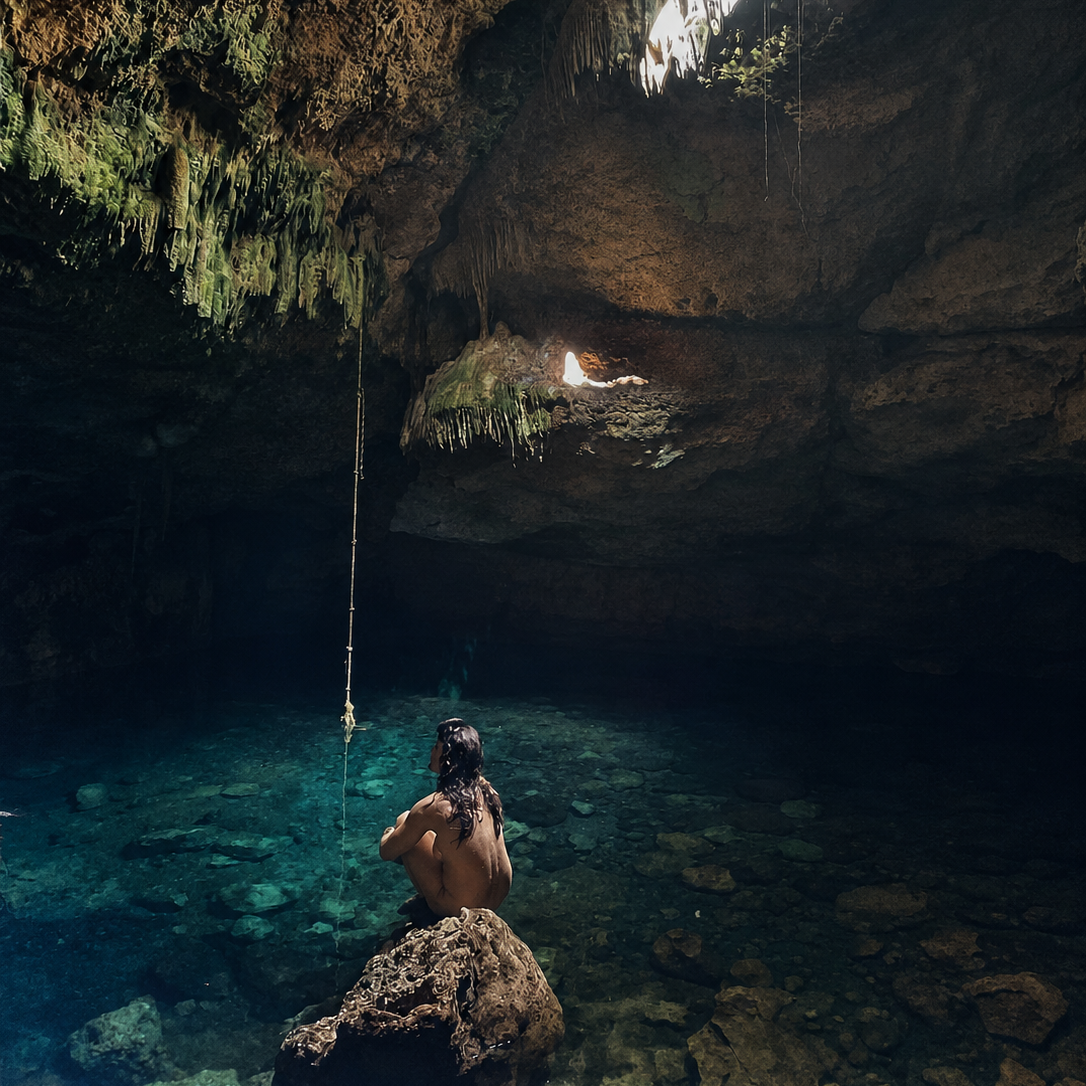 Cleaning cenotes with effective organisms.