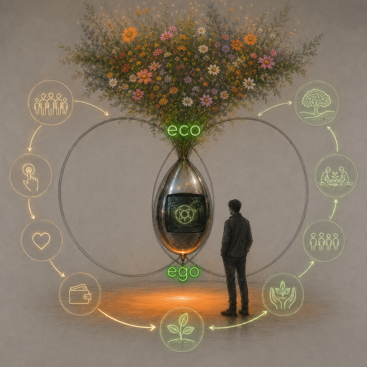 Egregore's Echoes : A Cultural Interface for Ecological Regeneration
