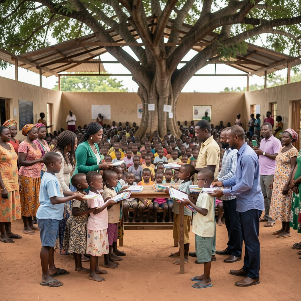 Empowering futures: Scholastic Materials & Sponsorship for Rural Children