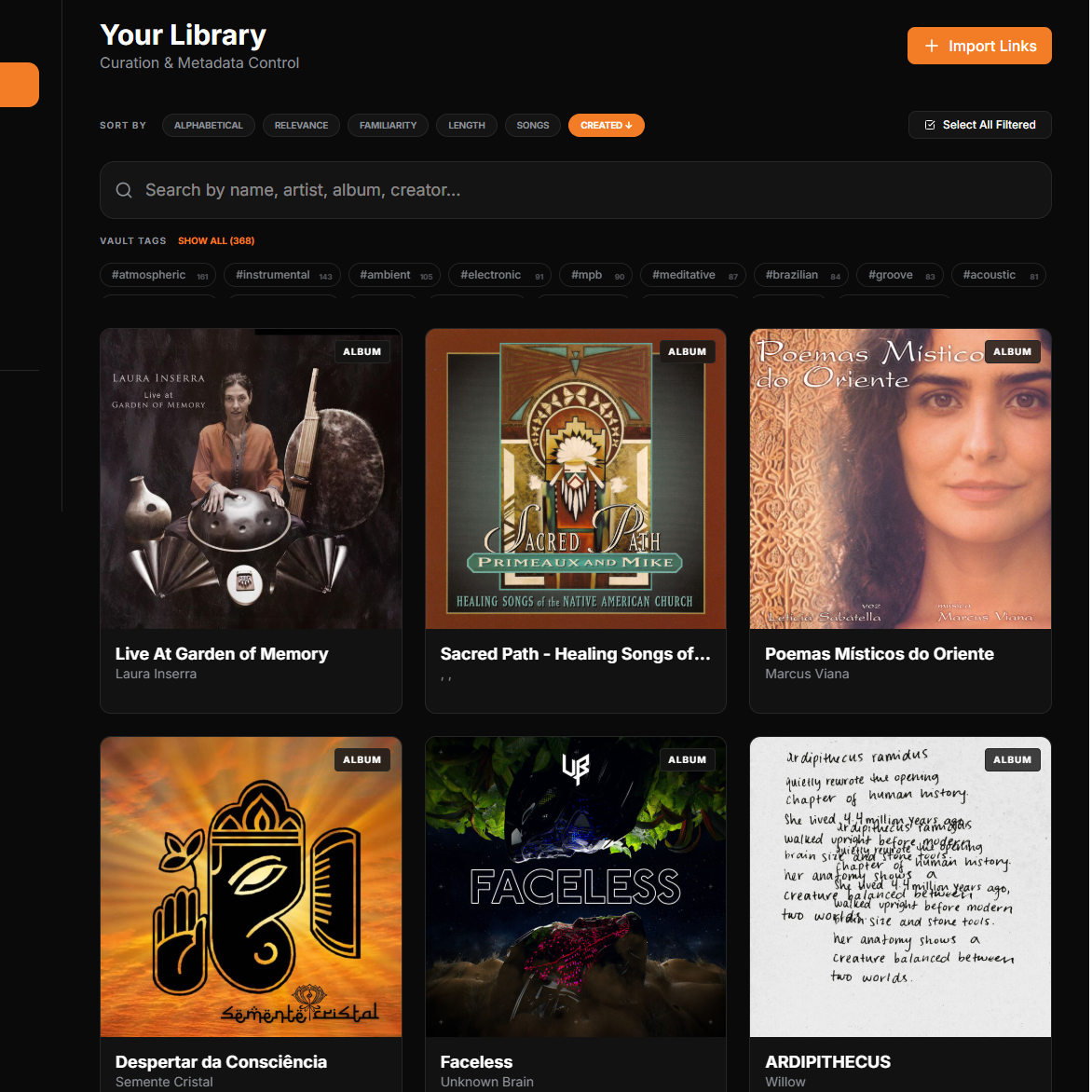 Sonic Vault - A Power-User Library for Organizing Your Music